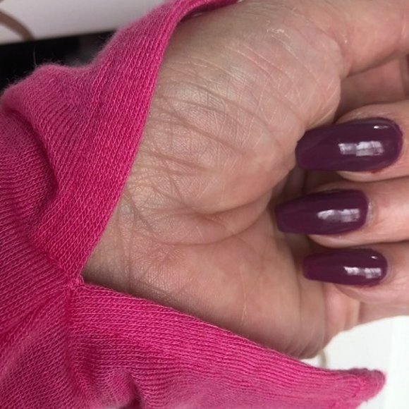 Nine West Hot Pink Semi Sheer Mock Turtleneck - Picture 4 of 4